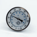 1.5 inch Tri-Clamp Compatible Temperature Gauge Face. View of Face. Photo Credit: TCfittings.com