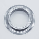 304 Stainless Steel 4 inch to 3 inch Cap Reducer. Top angled view. Photo Credit: TCfittings.com