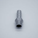 316 Stainless Steel 1/2-inch Male NPT to 5/8-inch Hose Barb Adapter. Bottom View. Photo Credit: TCfittings.com