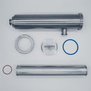 1.5 inch Tri-Clamp Compatible Angled in-line Wort Strainer. Disassembled View. Photo Credit: TCfittings.com