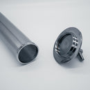 1.5 inch Tri-Clamp Compatible Angled in-line Wort Strainer. View of Cap and Filter Connection. Photo Credit: TCfittings.com