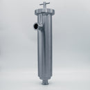 1.5 inch Tri-Clamp Compatible Angled in-line Wort Strainer. Full View. Photo Credit: TCfittings.com