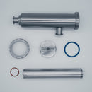 1.5 inch Tri-Clamp Compatible Angled in-line Wort Strainer. Disassembled View. Photo Credit: TCfittings.com