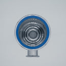 1.5 inch Tri-Clamp Compatible Angled in-line Wort Strainer. Inside View with Gasket. Photo Credit: TCfittings.com