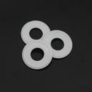 1 inch Tri-Clamp White Teflon Gasket. Group View. Photo Credit: TCfittings.com