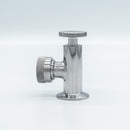 1.5 inch Tri-Clamp Compatible Sight Level Valve Top Piece. Alternate Front View. Photo Credit: TCfittings.com
