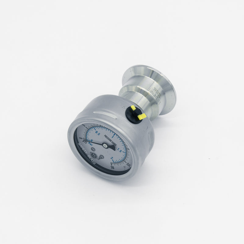 1.5" 0-30psi Rear Mount Pressure Gauge