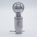 304 Stainless Steel 1 inch Cross Pin Spray Ball. Side view. Photo Credit: TCfittings.com