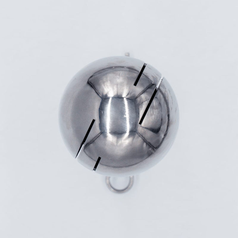304 Stainless Steel 1 inch Cross Pin Spray Ball. Top view. Photo Credit: TCfittings.com
