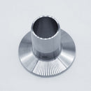 1.5-inch Tri-Clamp x 1-inch Hose Barb adapter. Top View. Photo Credit: TCfittings.com