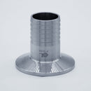 2-inch Tri-Clamp x 1-inch Hose Barb adapter. Main Side View. Photo Credit: TCfittings.com