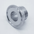 1.5-inch Tri-Clamp x 1-inch Male NPT adapter. Bottom View. Photo Credit: TCfittings.com