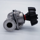 1-inch Inner Diameter Tri-Clamp Compatible Diaphragm Valve. Front View. Photo Credit: TCfittings.com