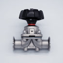 1-inch Inner Diameter Tri-Clamp Compatible Diaphragm Valve. Main Side View. Photo Credit: TCfittings.com