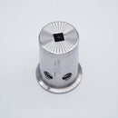 304 Stainless Steel 1.5 inch Tri Clamp Compatible 15psi PRV. Top angled view. Photo Credit: TCfittings.com