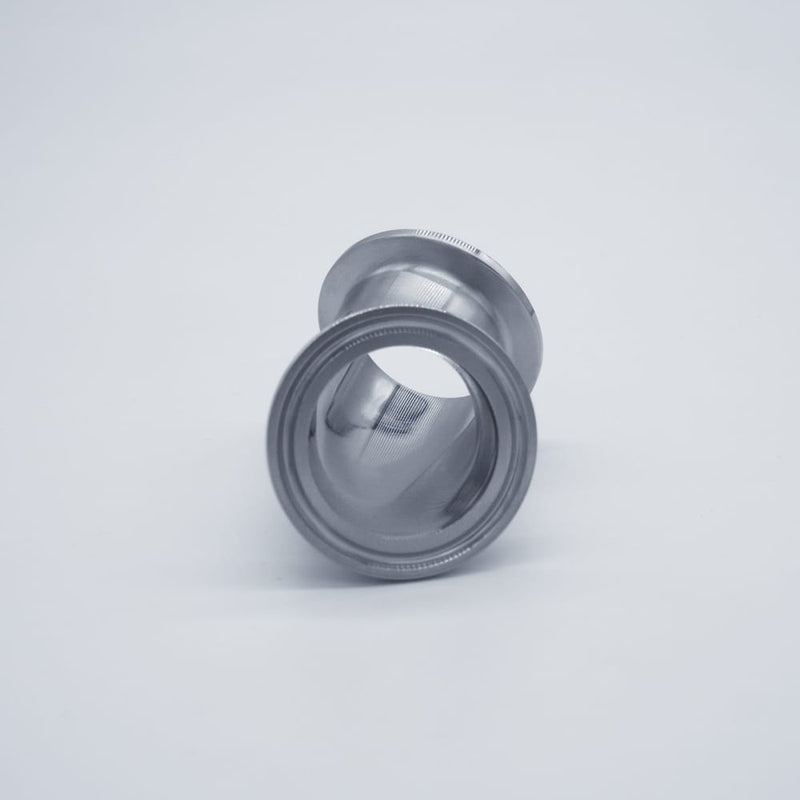 304 Stainless Steel 1.5 inch Tri-Clamp Compatible 45 degree Elbow. Bottom View. Photo Credit: TCfittings.com