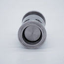 304 Stainless Steel 1.5 inch Tri Clamp Compatible  Adjustable 3-30psi PRV. Bottom view. Photo Credit: TCfittings.com