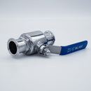 1.5-inch Tri-Clamp Compatible Ball Valve. Angled View. Photo Credit: TCfittings.com