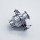 304 Stainless Steel 1.5 inch Tri Clamp Compatible Check Valve. Angled  view. Photo Credit: TCfittings.com
