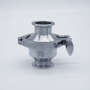 304 Stainless Steel 1.5 inch Tri Clamp Compatible Check Valve. Side view. Photo Credit: TCfittings.com