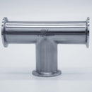 304 Stainless Steel 1.5 inch Tri-Clamp Compatible Tee. Front view. Photo Credit: TCfittings.com