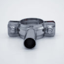 304 Stainless Steel Pipe Hanger. Bottom view to show the weld-on end. Photo Credit: TCfittings.com