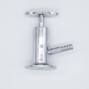 304 Stainless Steel Sample Valve with 3/8" Barb. Side view to show product profile. Photo Credit: TCfittings.com