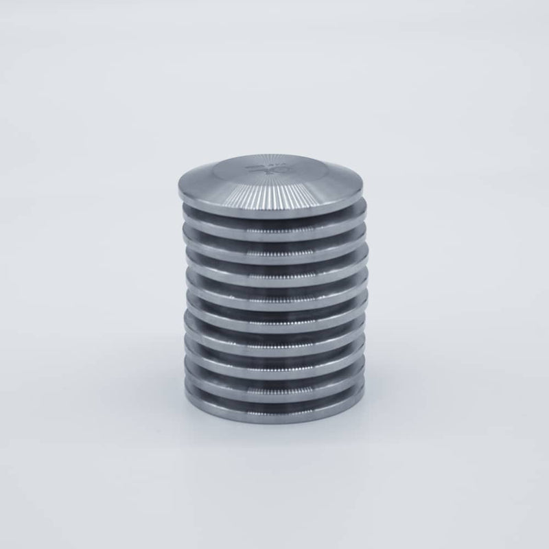 304 Stainless Steel 1.5 inch Tri-clamp Cap. Stacked view. Photo Credit: TCfittings.com