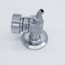 1.5-inch Tri-Clamp Compatible Knob-Style Sample Valve. Side View. Photo Credit: TCfittings.com