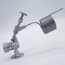 304 Stainless Steel Knob (Zwickel) Style Sample Valve and pigtail adapter. Photo Credit: TCfittings.com