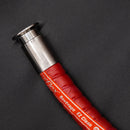 ExtremeFlex Beverage Hose with EZ Clean Cover. Displaying the side profile of the crimped hose end. Photo credit: TCfittings.com.