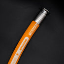 Texcel GROWLER Beverage Hose. Displaying the side profile of the crimped hose end. Photo credit: TCfittings.com.