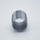 304 Stainless Steel one inch Male NPT Close Nipple. Bottom Angled View. Photo credit: TCfittings.com.
