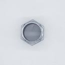 304 Stainless Steel one inch Male NPT Hex Nipple. Top View. Photo credit: TCfittings.com.