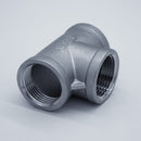 304 Stainless Steel 1 inch Female NPT Tee. Angled view. Photo Credit: TCfittings.com