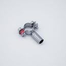 304 Stainless Steel Pipe Hanger. Angled view to show product width. Photo Credit: TCfittings.com