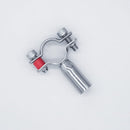 304 Stainless Steel Pipe Hanger. Top view to show product profile. Photo Credit: TCfittings.com