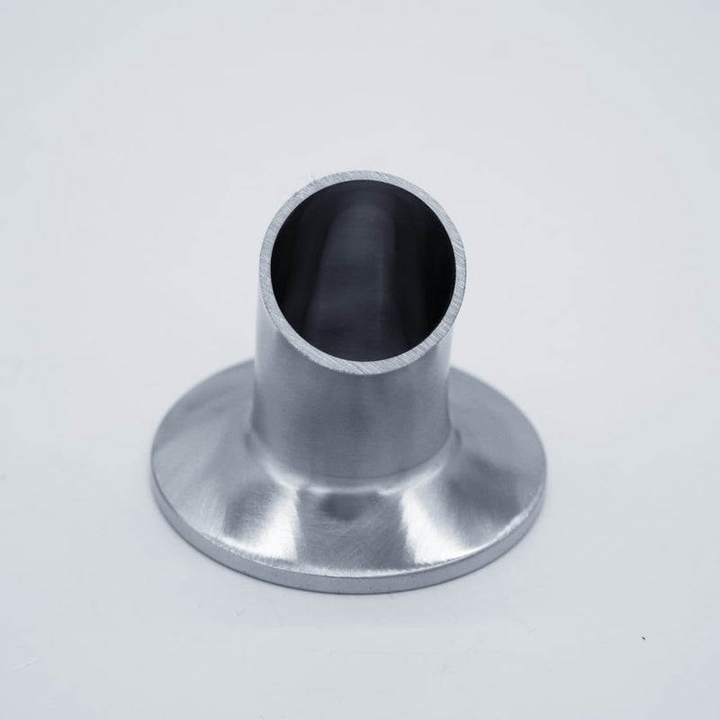 304 Stainless Steel 1 inch Tri-Clamp Compatible 45 degree Elbow. Front view. Photo Credit: TCfittings.com
