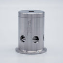 304 Stainless Steel 2 inch Tri Clamp Compatible 30psi PRV. Side view. Photo Credit: TCfittings.com