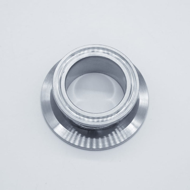 304 Stainless Steel 2 inch to 1.5 inch Cap Reducer. Top angled view. Photo Credit: TCfittings.com