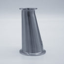 304 Stainless Steel 2.5 inch to 1.5 inch Eccentric Reducer. Side view. Photo Credit: TCfittings.com