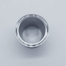 304 Stainless Steel 2.5 inch to 2 inch Eccentric Reducer. Bottom angled view. Photo Credit: TCfittings.com