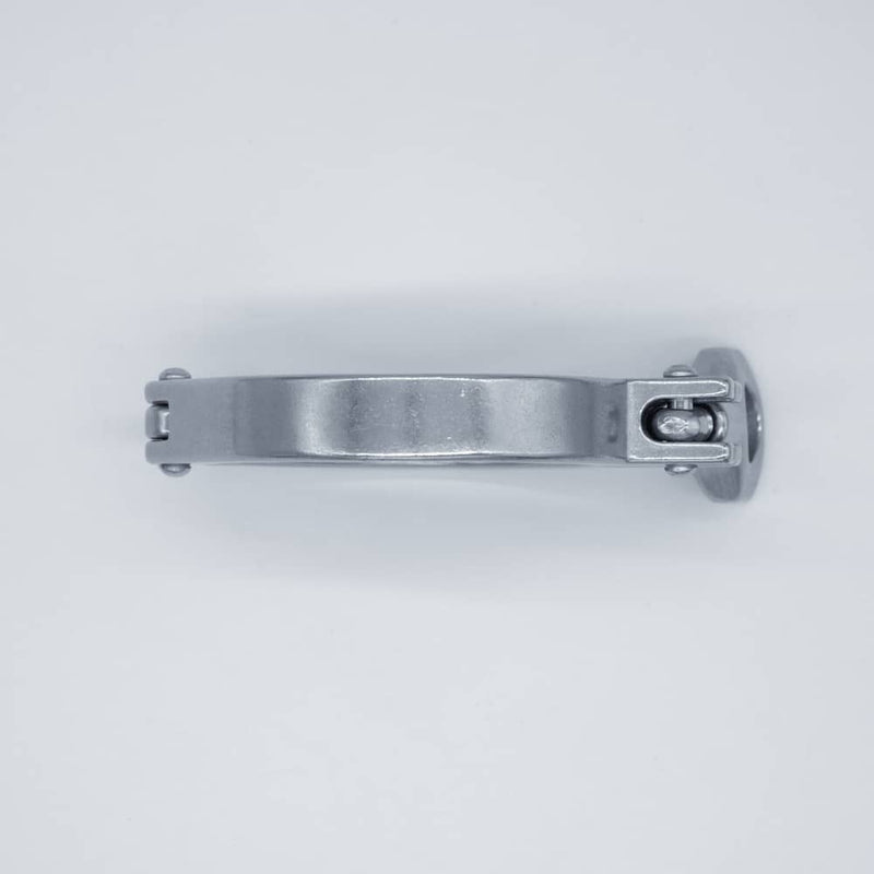 304 Stainless Steel 2.5 inch heavy duty Tri-Clamp. Bottom view to show band thickness. Photo Credit: TCfittings.com
