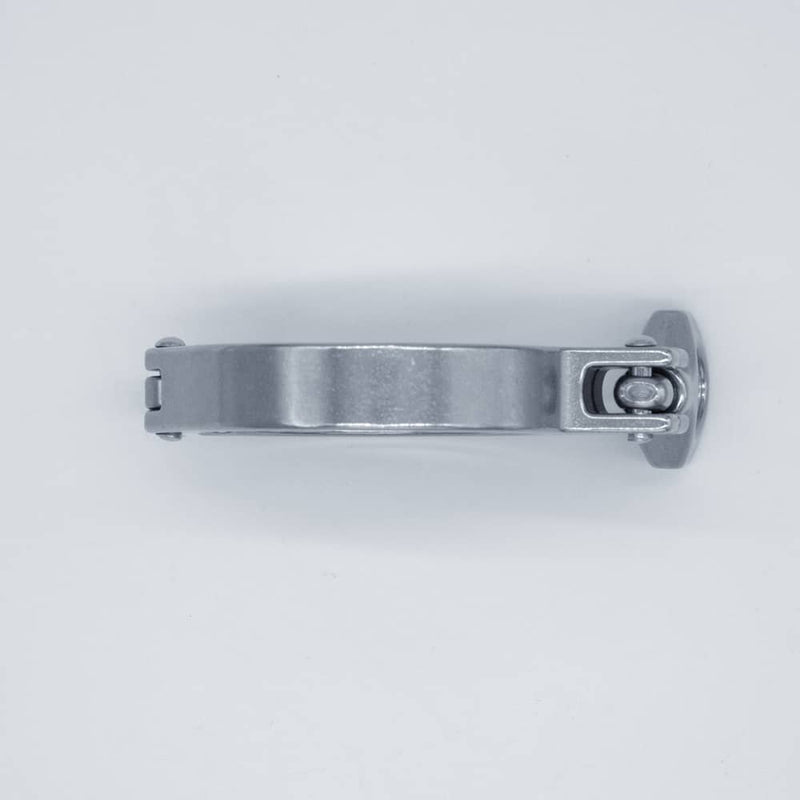 304 Stainless Steel 2 inch heavy duty Tri-Clamp. Bottom view to show band thickness. Photo Credit: TCfittings.com