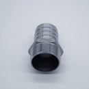 316 Stainless Steel 2-inch Male NPT to 2-inch Hose Barb Adapter. Bottom View. Photo Credit: TCfittings.com