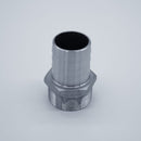 316 Stainless Steel 2-inch Male NPT to 2-inch Hose Barb Adapter. Side profile. Photo Credit: TCfittings.com