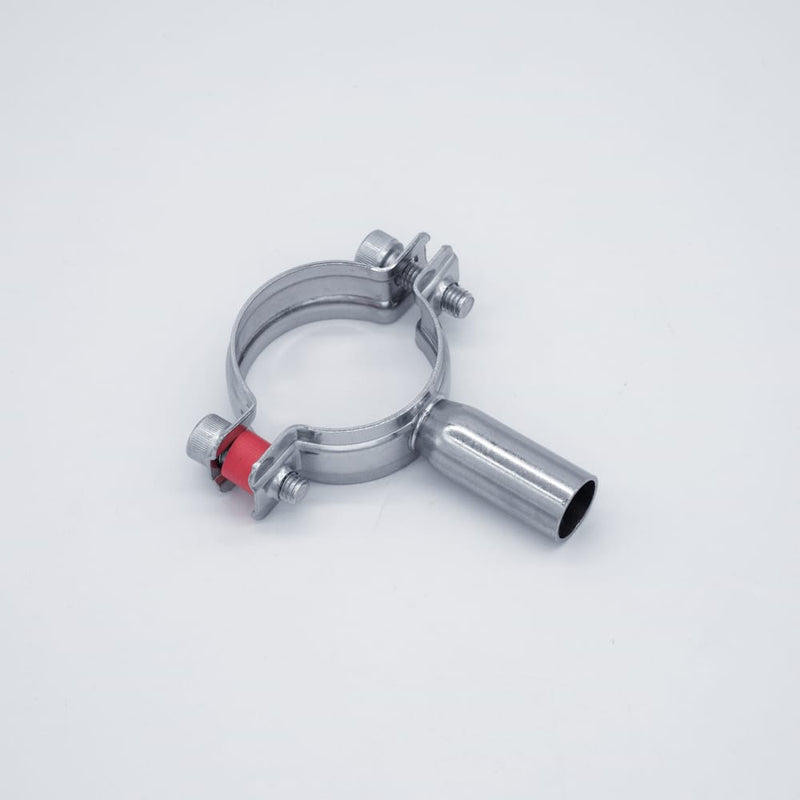 304 Stainless Steel Pipe Hanger. Top view to show product profile. Photo Credit: TCfittings.com
