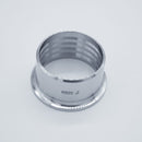 304 Stainless Steel 2-inch Tri-Clamp to 2-inch Roll-On Ferrule - to be welded over 2-inch tubing. Angled View. Photo Credit: TCfittings.com