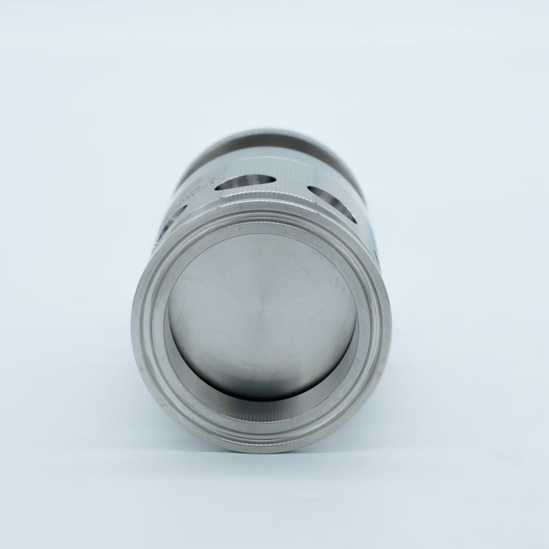2 inch adjustable (3-30psi) pressure relief valve, bottom view.