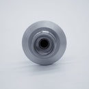 304 Stainless Steel 4 inch Long Thermowell with 1/2 inch FNPT Inlet & 1.5 inch Tri Clamp compatible mounting connection. Front view. Photo Credit: TCfittings.com